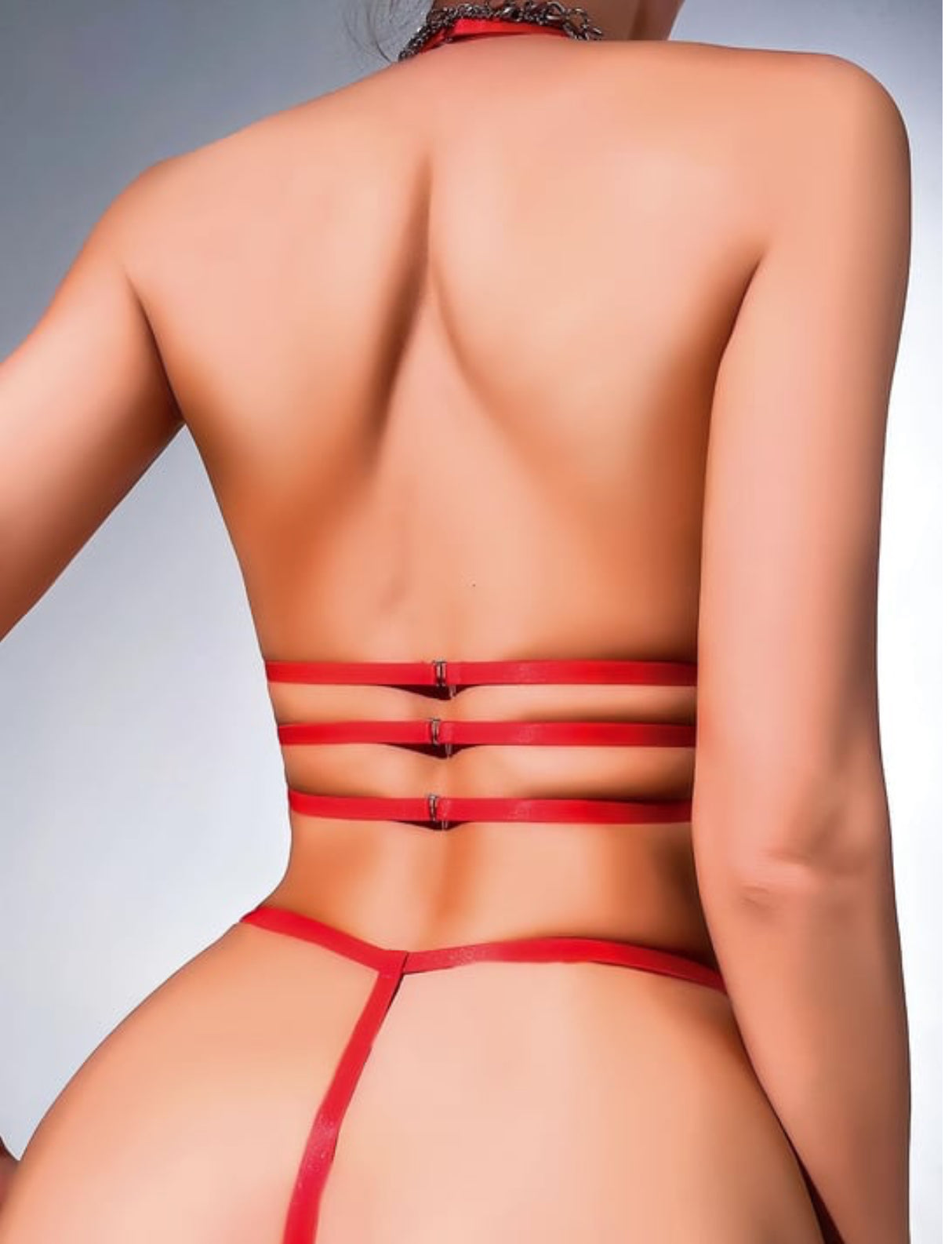 Kırmızı Sexy Kilot Sütyen Takım