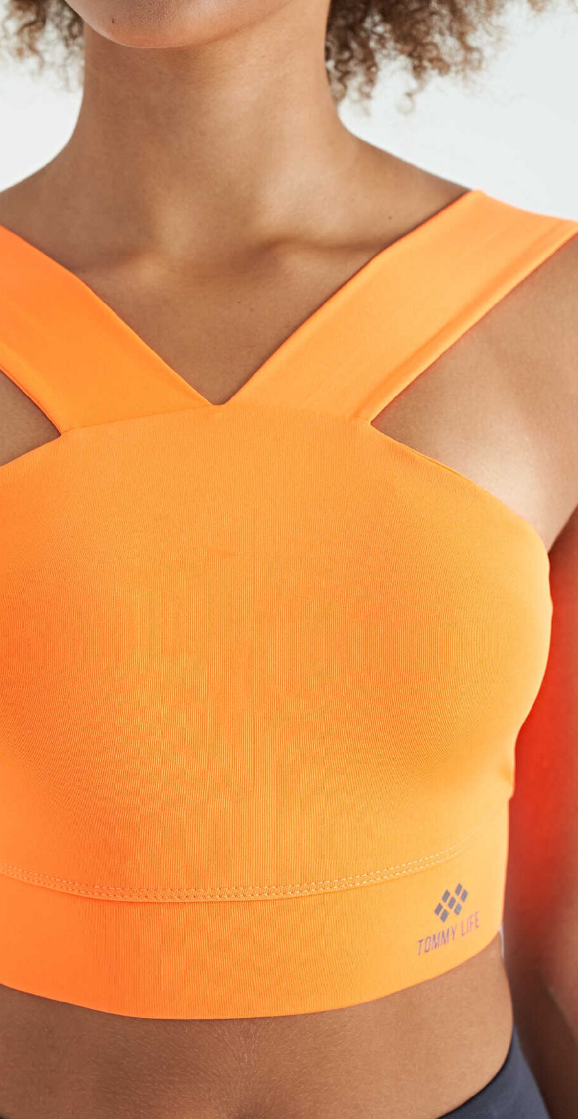 Yeni Sezon Neon Turuncu Spor Crop