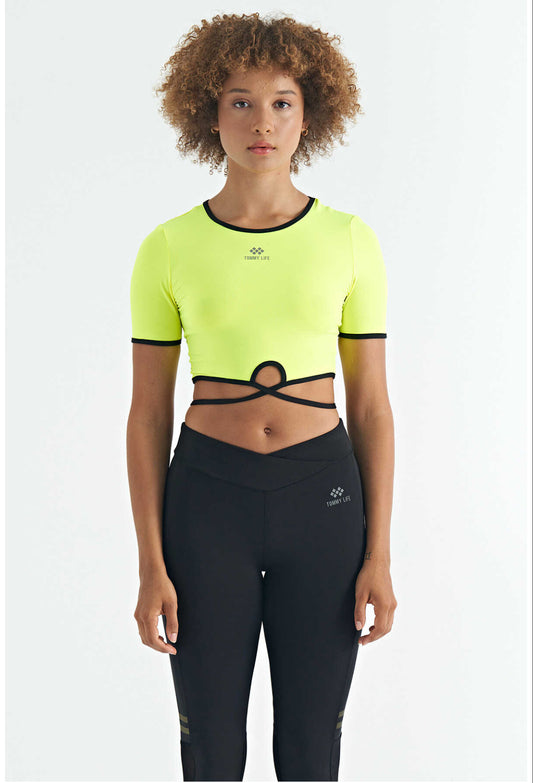 Yeni Sezon Neon Sarı Crop